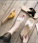  Sandal Slip Wanita Suede Etnik 
