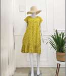 TC-98344 Home Dress Ruffle Pendek Busui friendly daster murah bahan premium batam