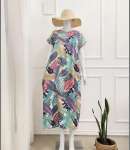 TC-98347 Home Dress Panjang Busui friendly daster murah  bahan premium batam
