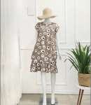 TC-98344 Home Dress Ruffle Pendek Busui friendly daster murah bahan premium batam